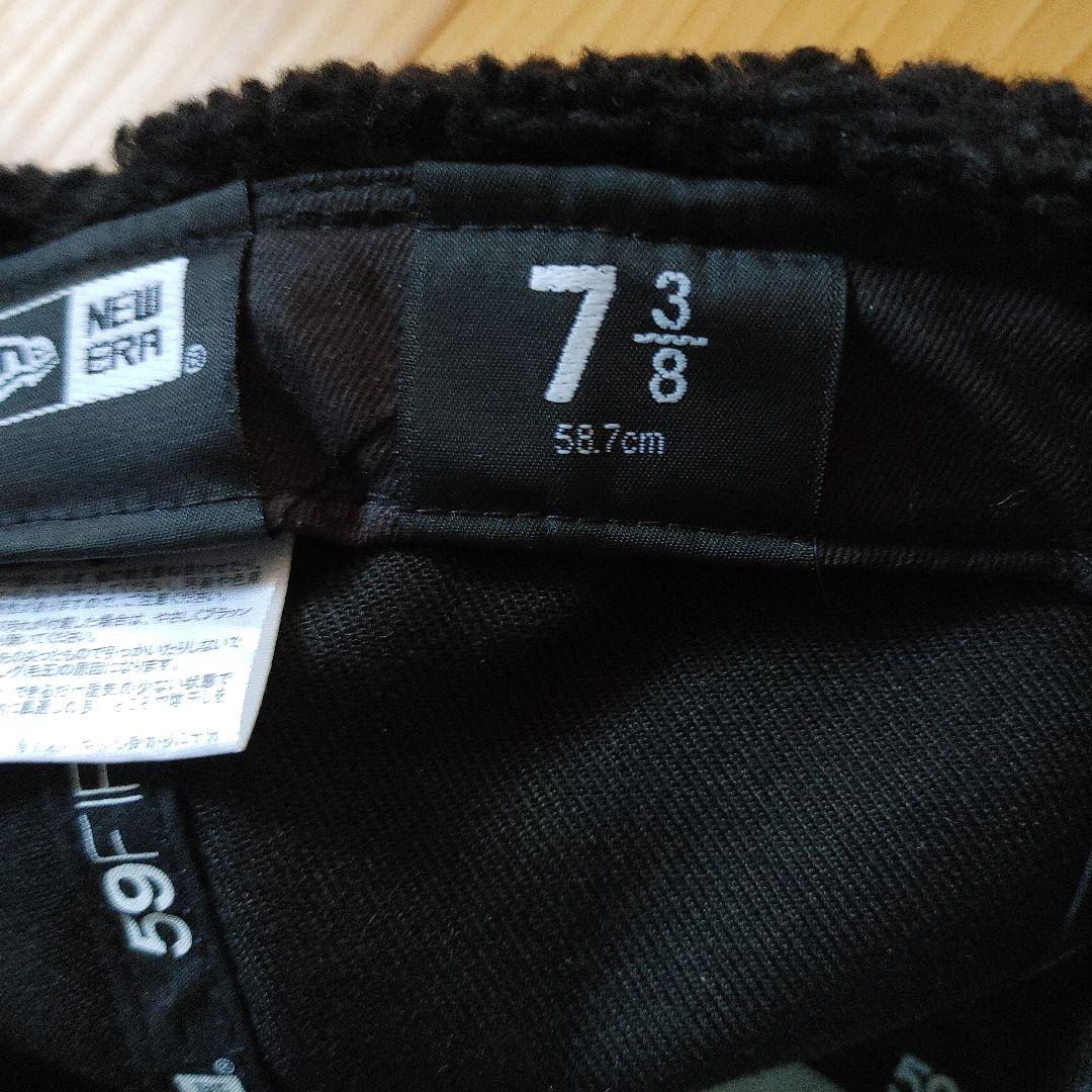 ニューエラ　ドジャース　ボア付きキャップ　ブラック