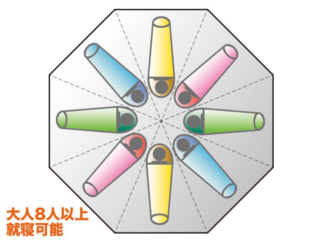 DOD ワンポールテント 8人用　パープル キャンプ レアカラー