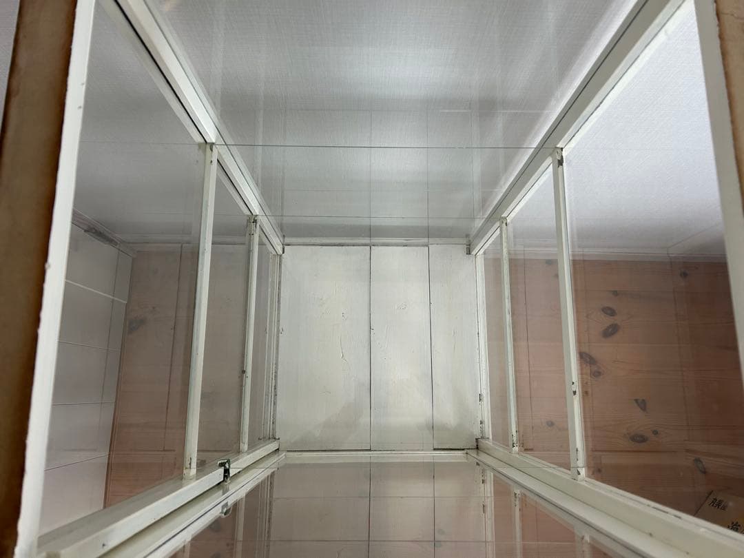 アンティーク　レトロ　ガラスショーケース