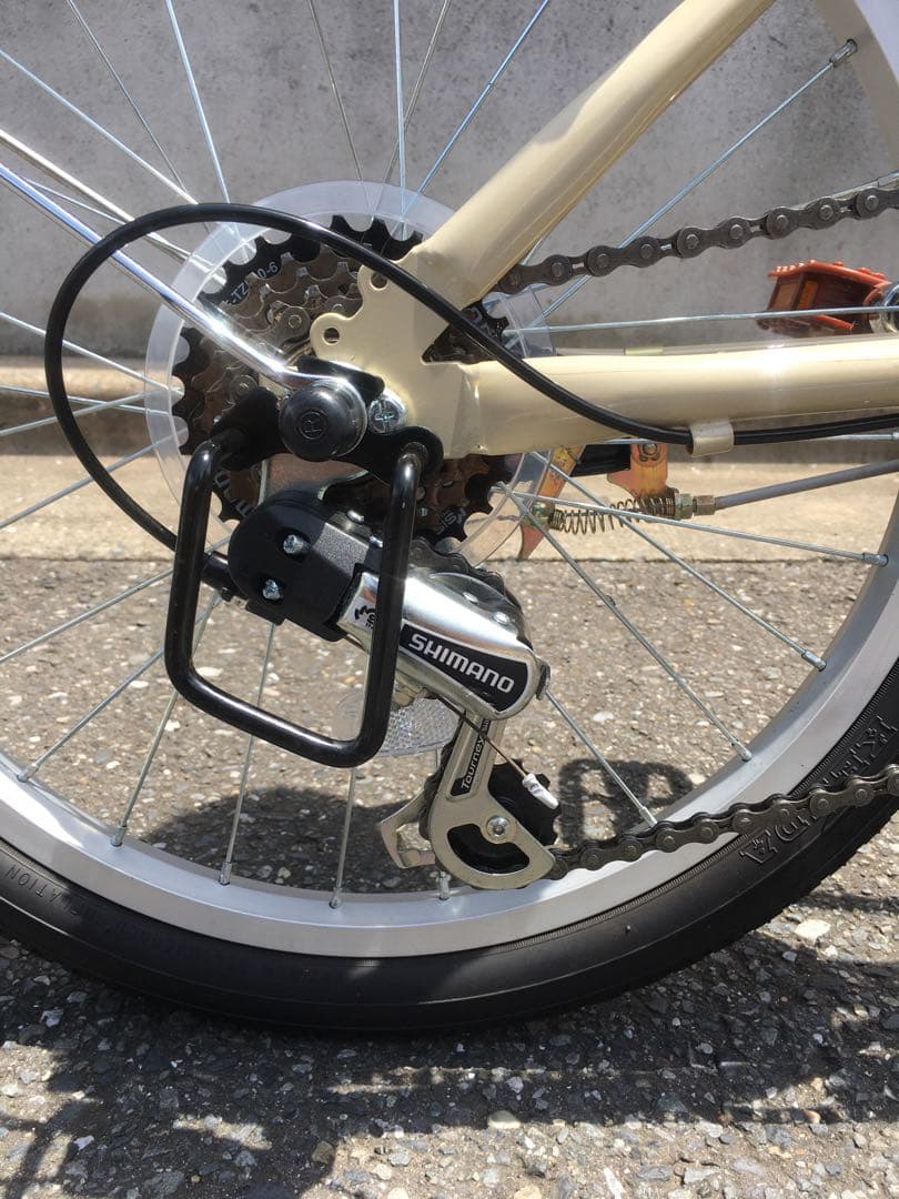 折りたたみ 自転車 ブラウン 茶色 20インチ 美品 綺麗 折り畳み 小径車