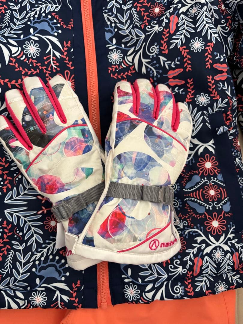 ROXY スノーボードウェア 10/Mネイビー/オレンジ　パンツ12/Lオレンジ