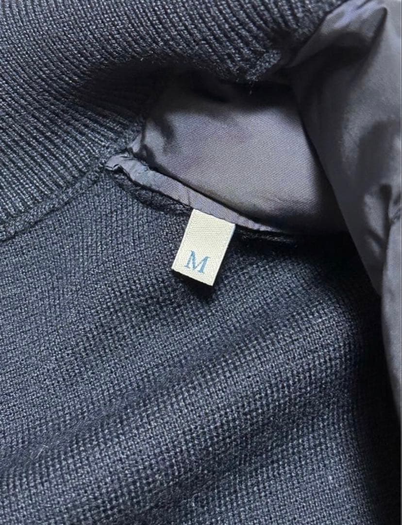 ★モンクレール　ハイブリッドダウンニット　M　ダークネイビー　美品　正規品★