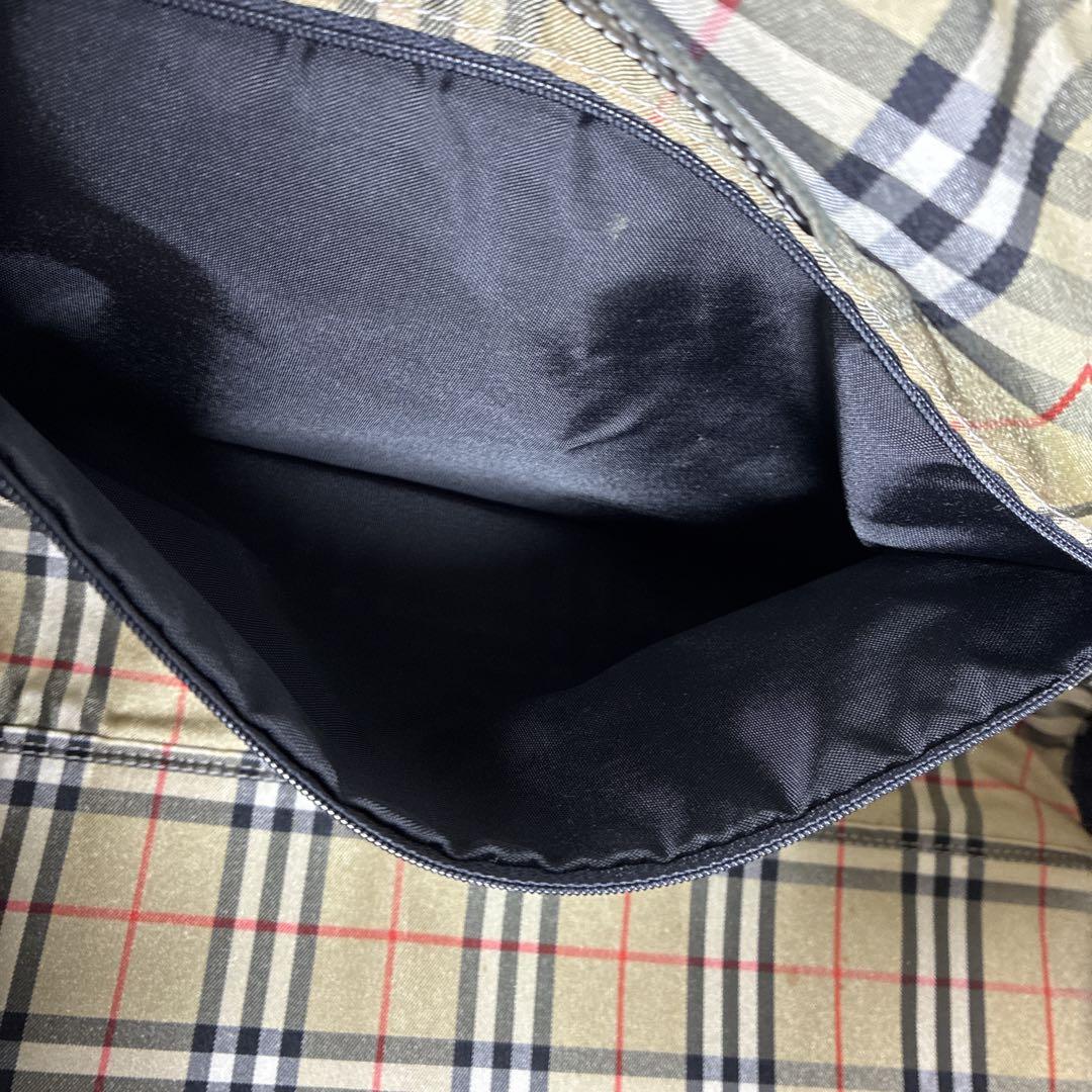 Burberry golf バーバリー ボストンバッグ ノバチェック 黒ブラック