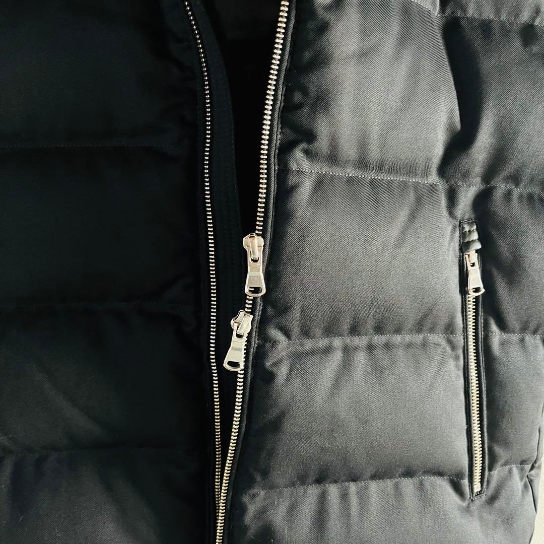 【美品】EDIFICE ダウンベスト　ブラック　Lサイズ