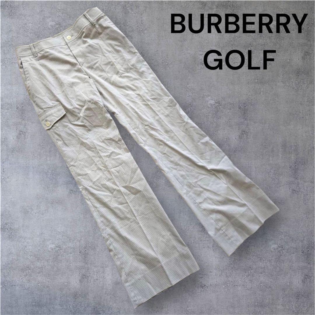 【BURBERRY GOLFバーバリーゴルフ】 ストライプパンツ9号 日本製
