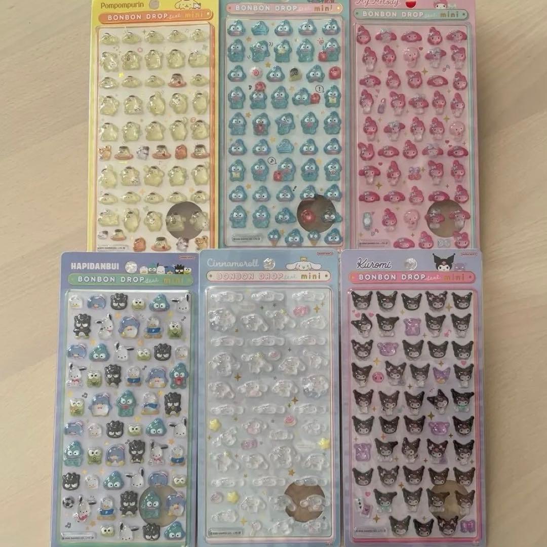 ボンボンドロップシール 6種　サンリオ