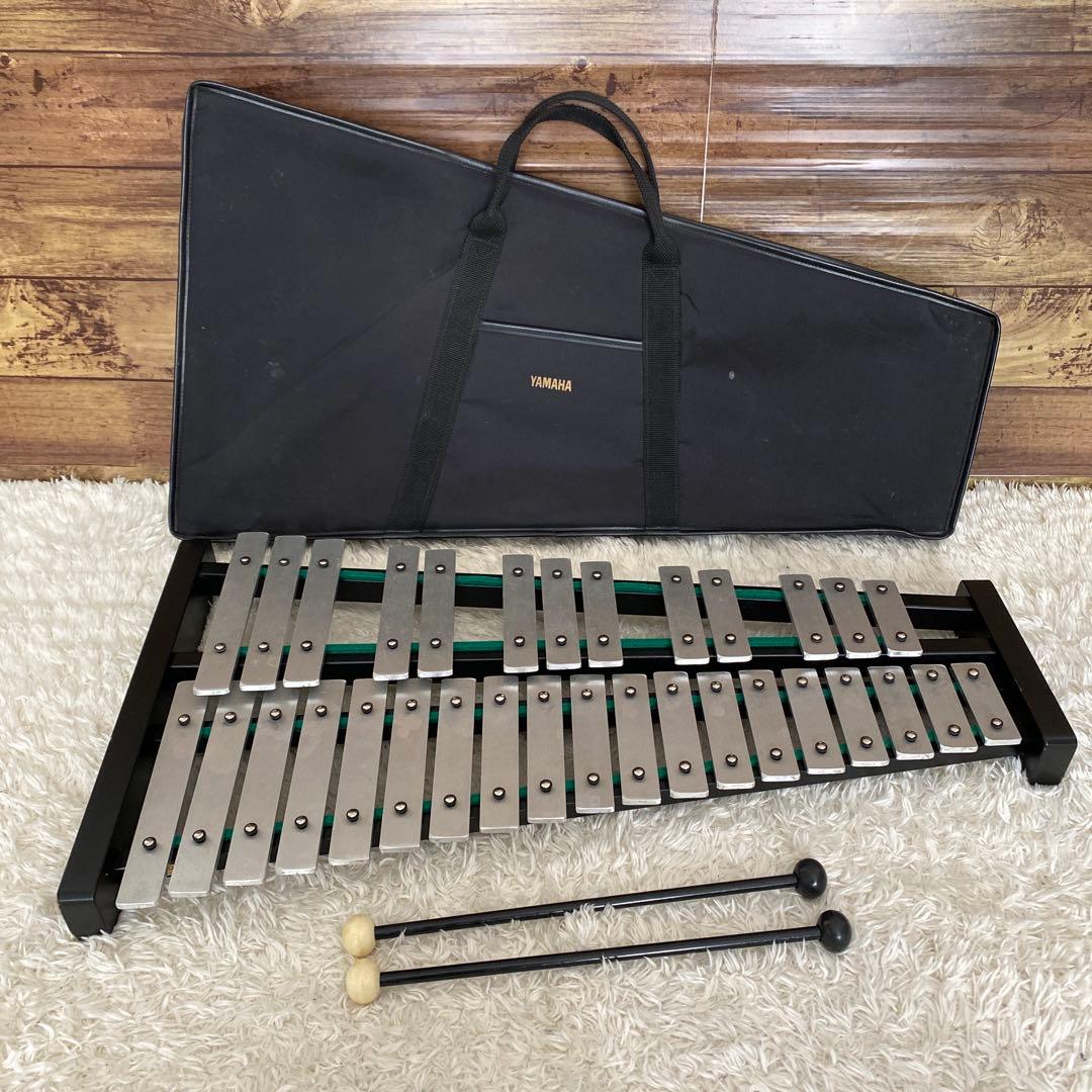 ②超希少！YAMAHAヤマハ　鉄琴　グロッケン TG-60 打楽器　ケース付き