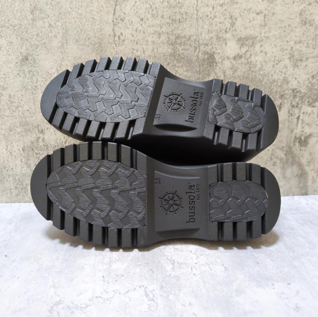 【新品未使用✨】ブソラ ローファー バックル 厚底 レザー 22.5cm