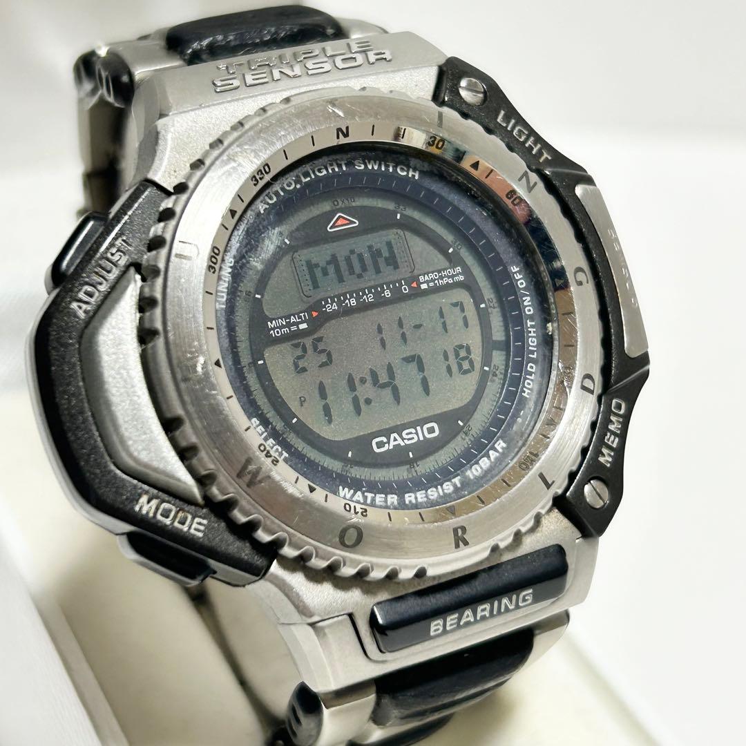 稼働 /新品電池 PROTREK HUNTINGWORLD PRT-1400