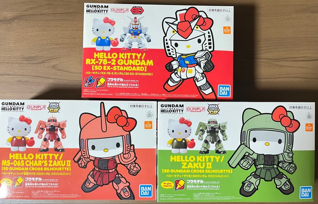 ハローキティ ガンプラ SD 3点セット