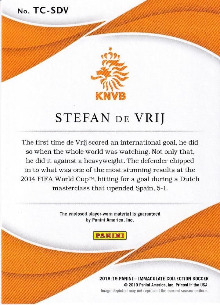 その他 Stefan de Vrij Team Crests Patch 10/10
