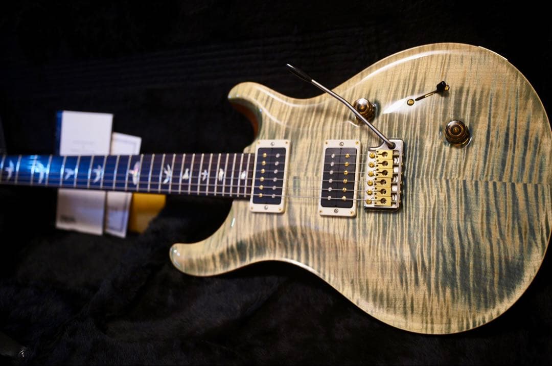 【良鳴】【良木目】PRSCustom24 10Top fadedbluejean