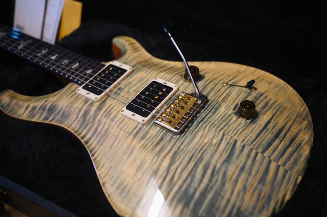 【良鳴】【良木目】PRSCustom24 10Top fadedbluejean