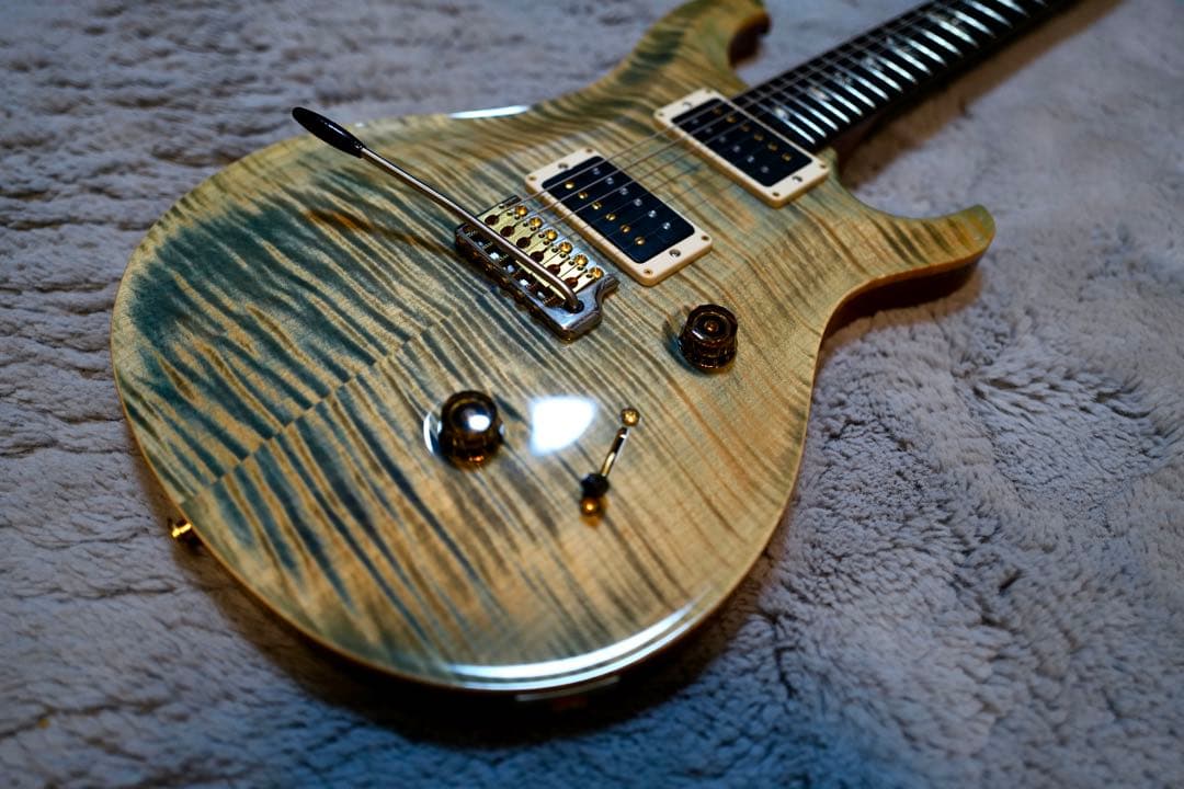 【良鳴】【良木目】PRSCustom24 10Top fadedbluejean