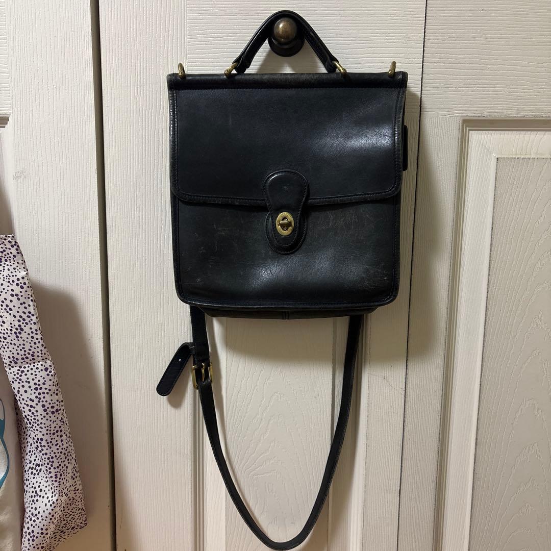 old coach ショルダーバック　レザー