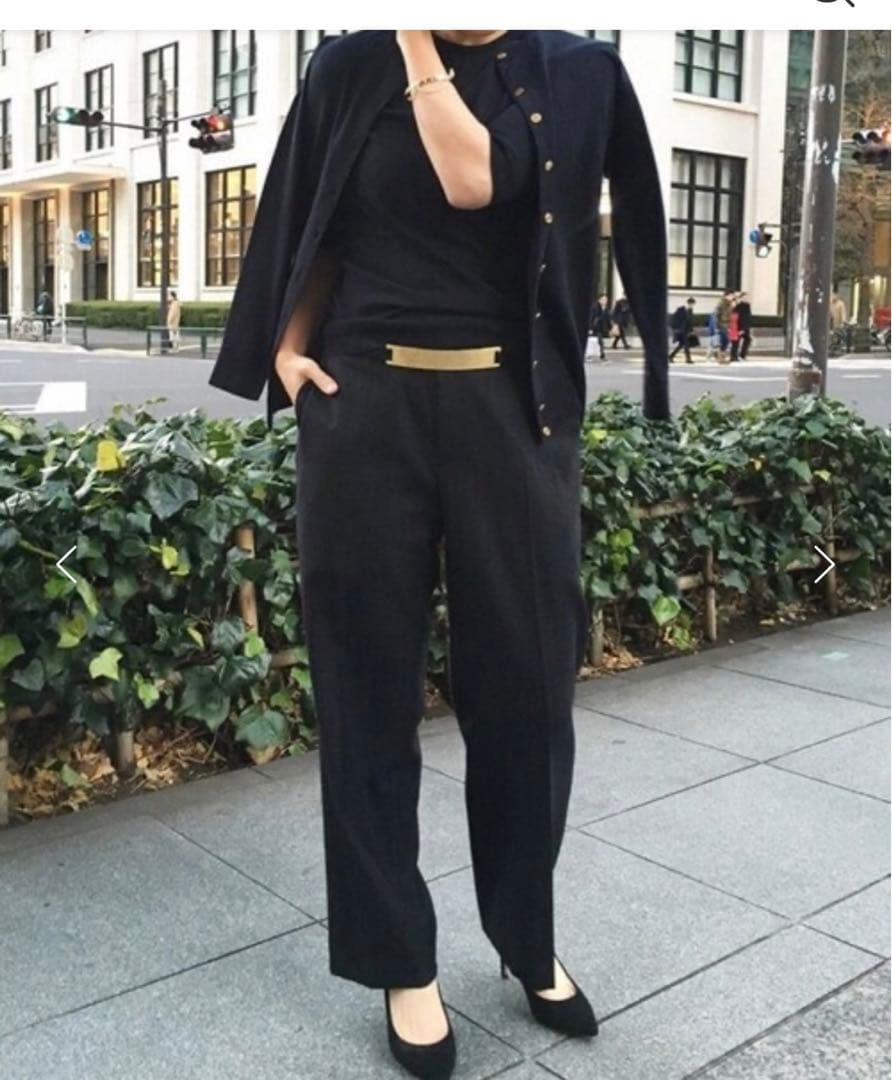 Deuxieme Classe B-LOW THE BELTロングプレートベルト