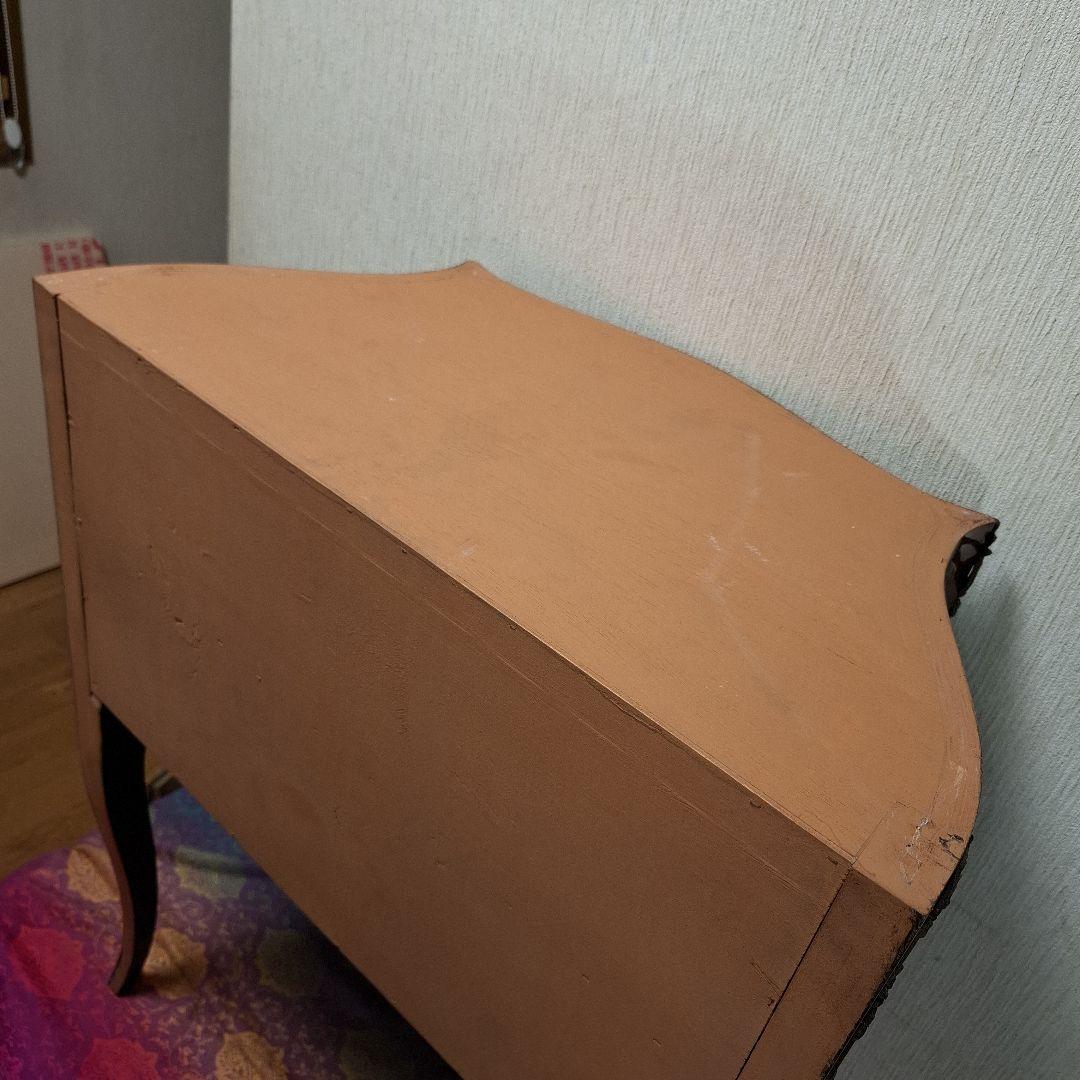 アンティーク※MarioColciagoサイドテーブル 手描き絵画付きイタリア製