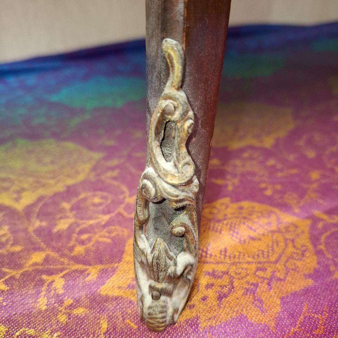 アンティーク※MarioColciagoサイドテーブル 手描き絵画付きイタリア製