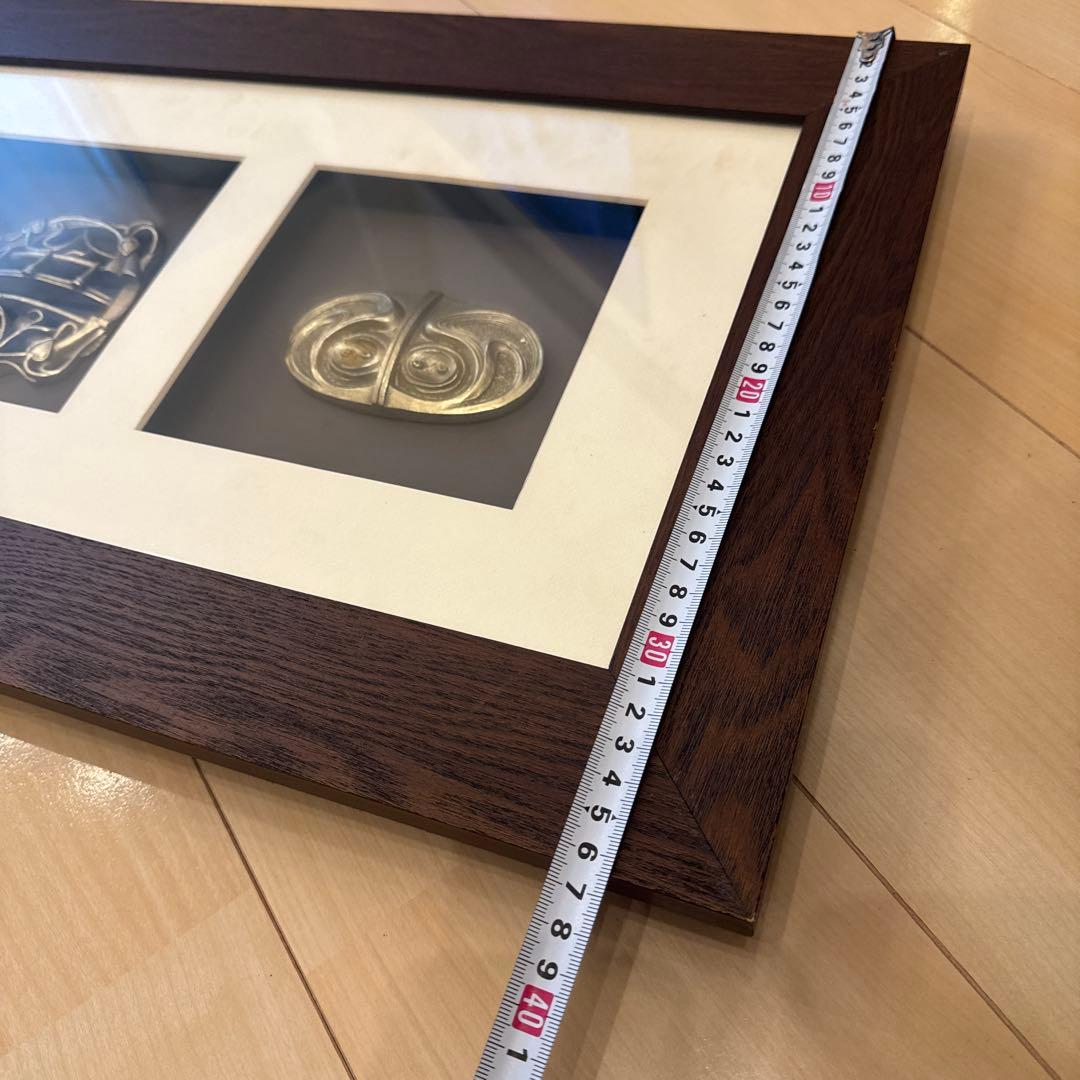 アジアンアンティーク調　バックルの壁掛けオブジェ