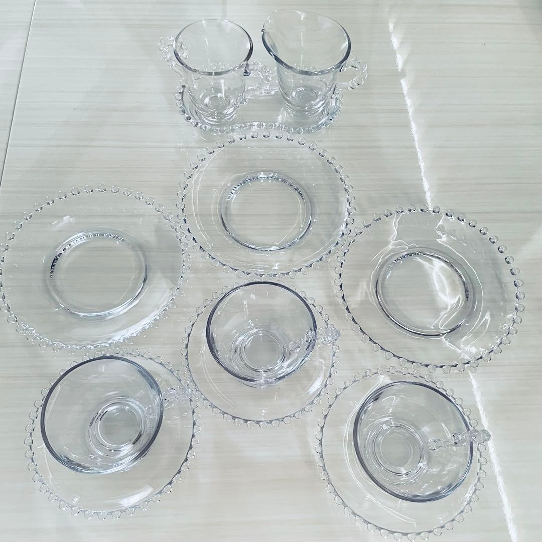 キャンドルウィック カップ＆ソーサー プレート シュガー&クリーム&トレイ