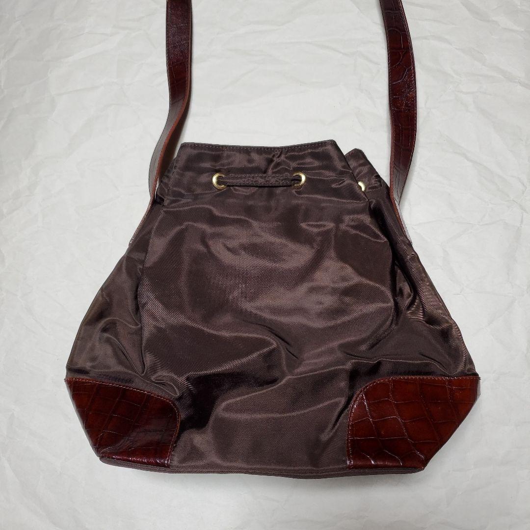 【値下げ】PRADA チョコブラウン ドローストリングバッグ