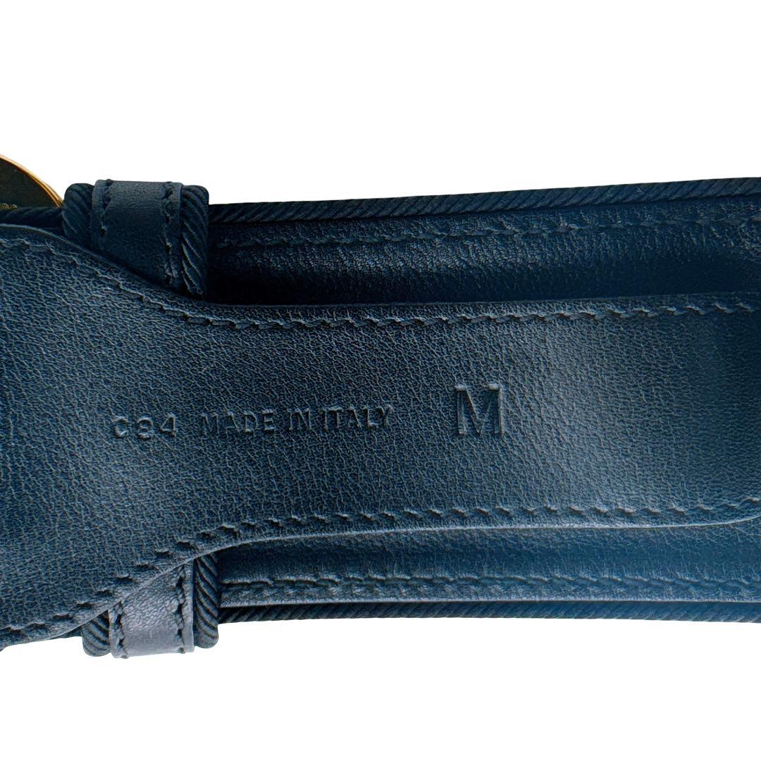 カルティエ パンテール レザー ゴールド金具 ベルト 表記 M ブラック