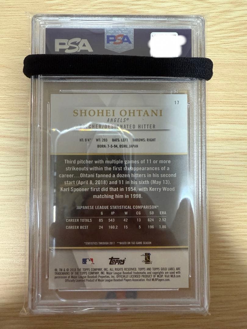 2018 TOPPS GOLD LABEL 大谷翔平　RC