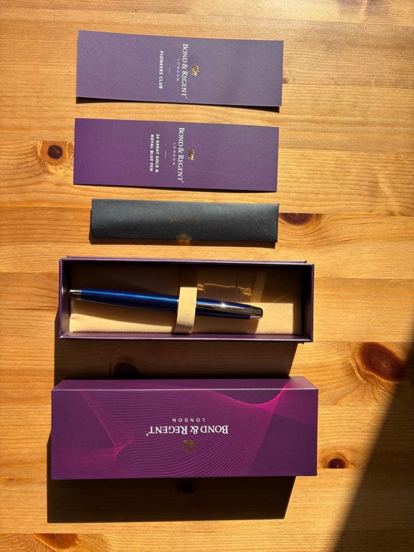 Bond & Regent 24金 ローラーボールペン 新品 未使用 英国 箱付