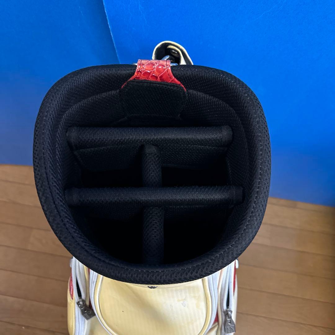 激レア モデル プロ PGATOUR 赤クロコ キャディバッグ 3点式