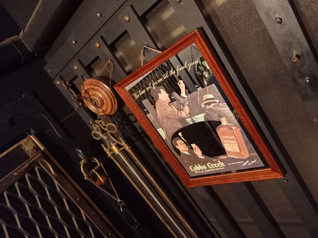 1960's　Cobbs Creek Whisky　アメリカ製　パブミラー