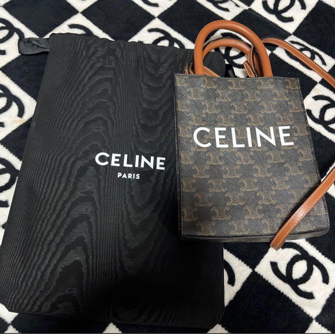 CELINE ミニショルダーバッグ ブラウン