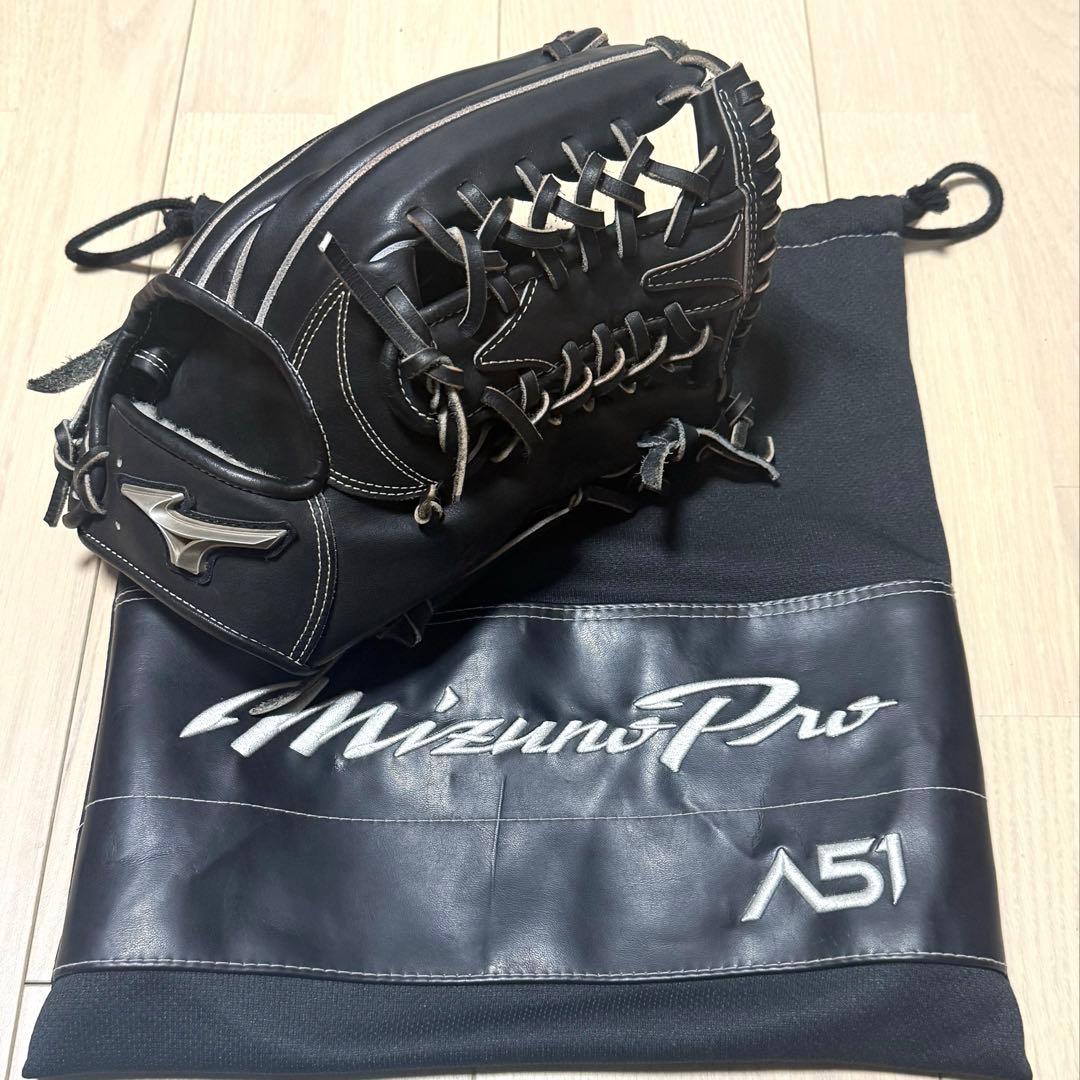 ミズノプロ硬式グラブA51イチローモデル　HAGA JAPAN