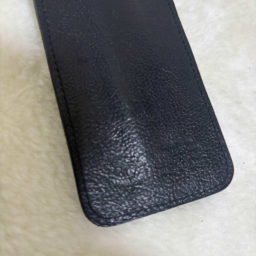 【希少 美品】イルビゾンテ ペンケース レザー ブラック ペンセット
