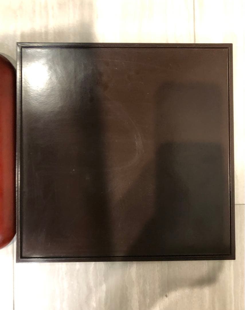 鎌倉彫　菊　竹　お盆　漆器　アンティーク