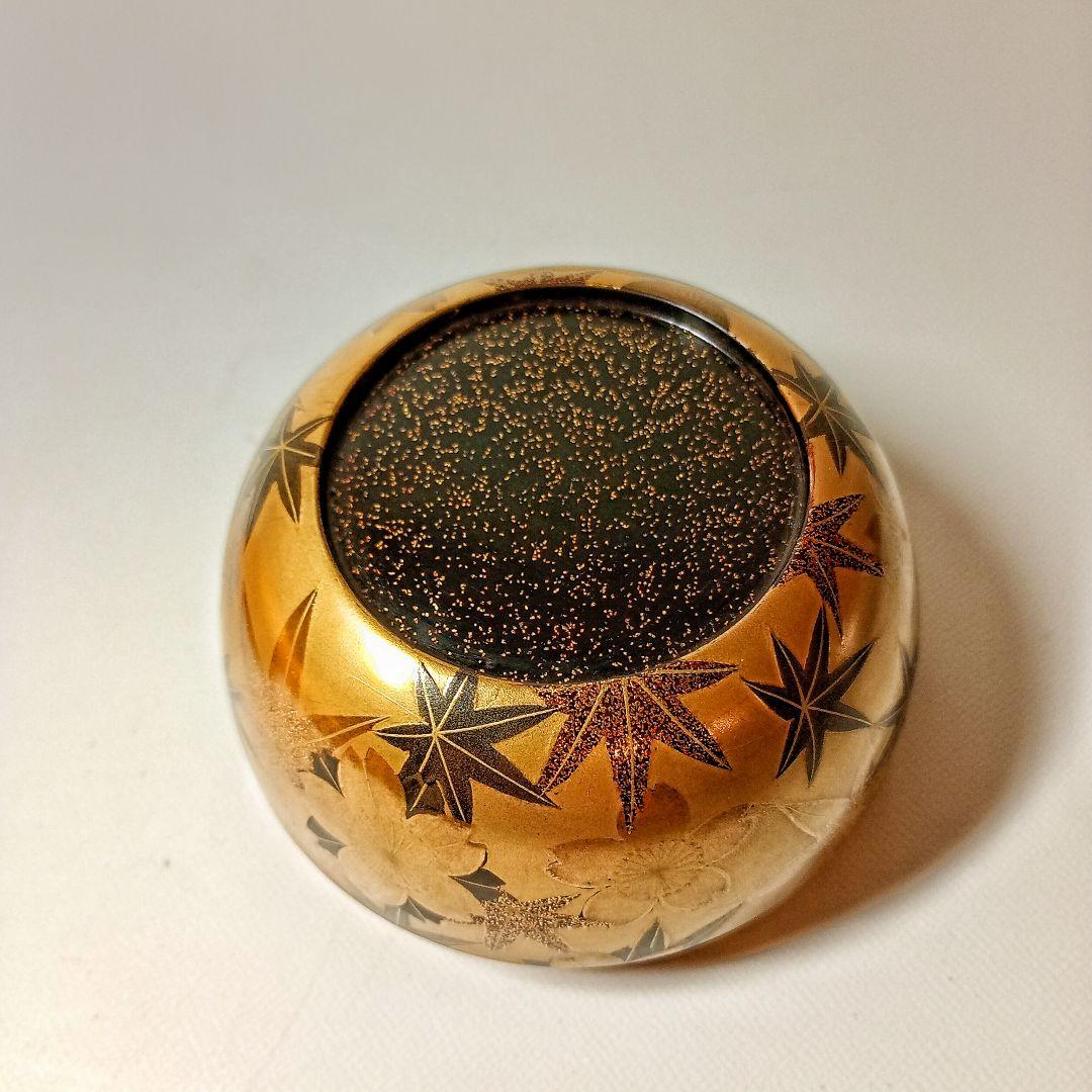 月峯作　総金地雲錦蒔絵　棗　共箱　茶道具