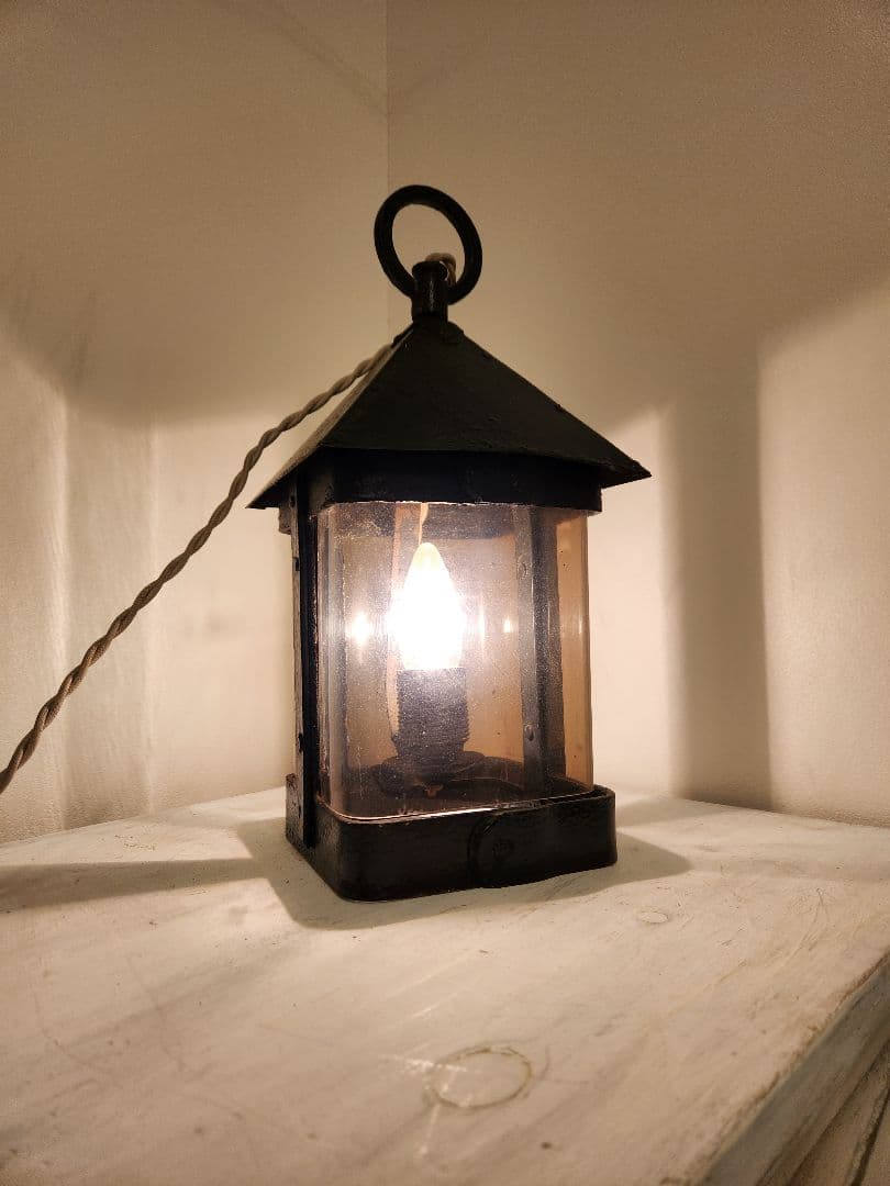 イギリスアンティーク　ランタン　ランプ　ガーデンランプ　ライト