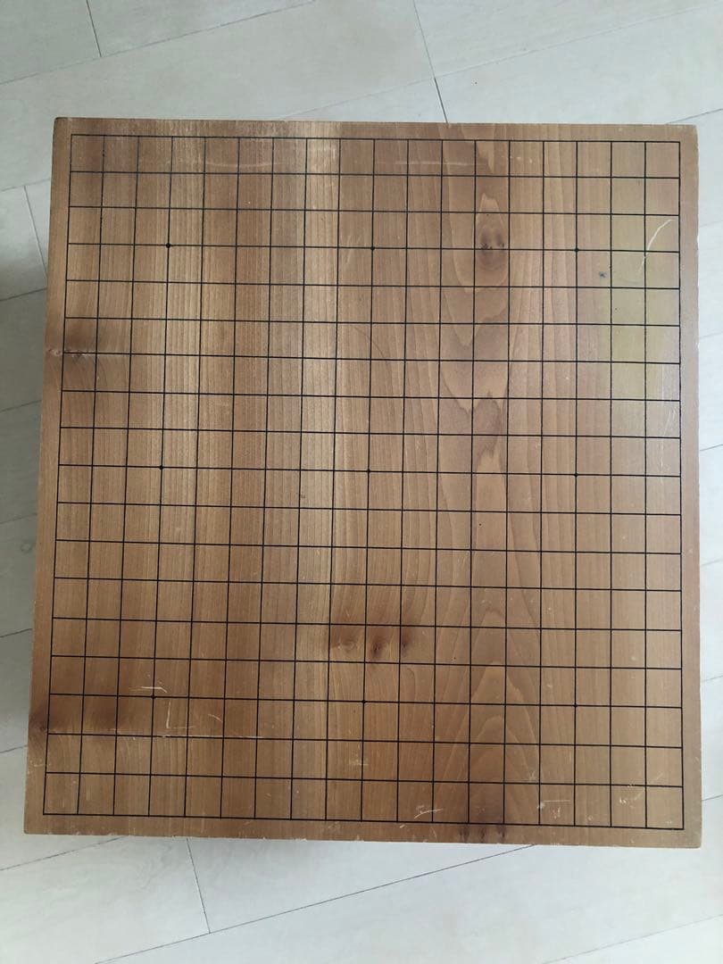 足付碁盤 碁石セット　おへそ付いてます