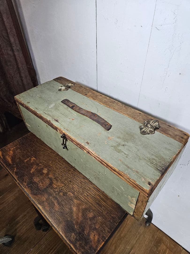 USAヴィンテージ 木製のツールボックス 小物 木箱 道具入れ