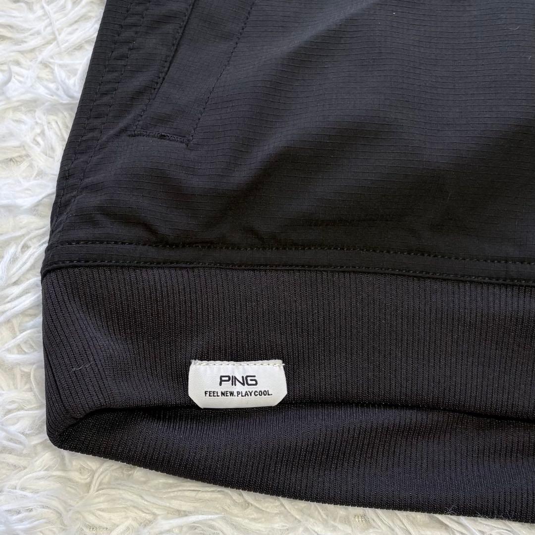 3way✨ PING リップストップツインブルゾン レイヤード ブラック L