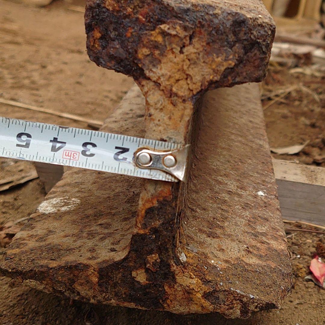 鉄道 軌条 線路 30kg レール ？ 本物 鉄 引取希望 金床 鉄骨 引取