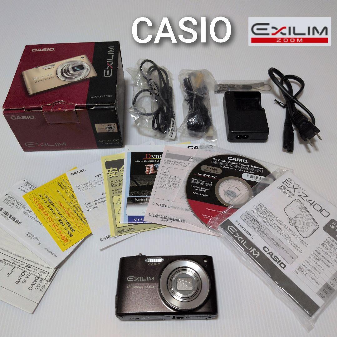 CASIO EXILIM EX-Z400 デジカメ コンデジ BN色　ブラウン