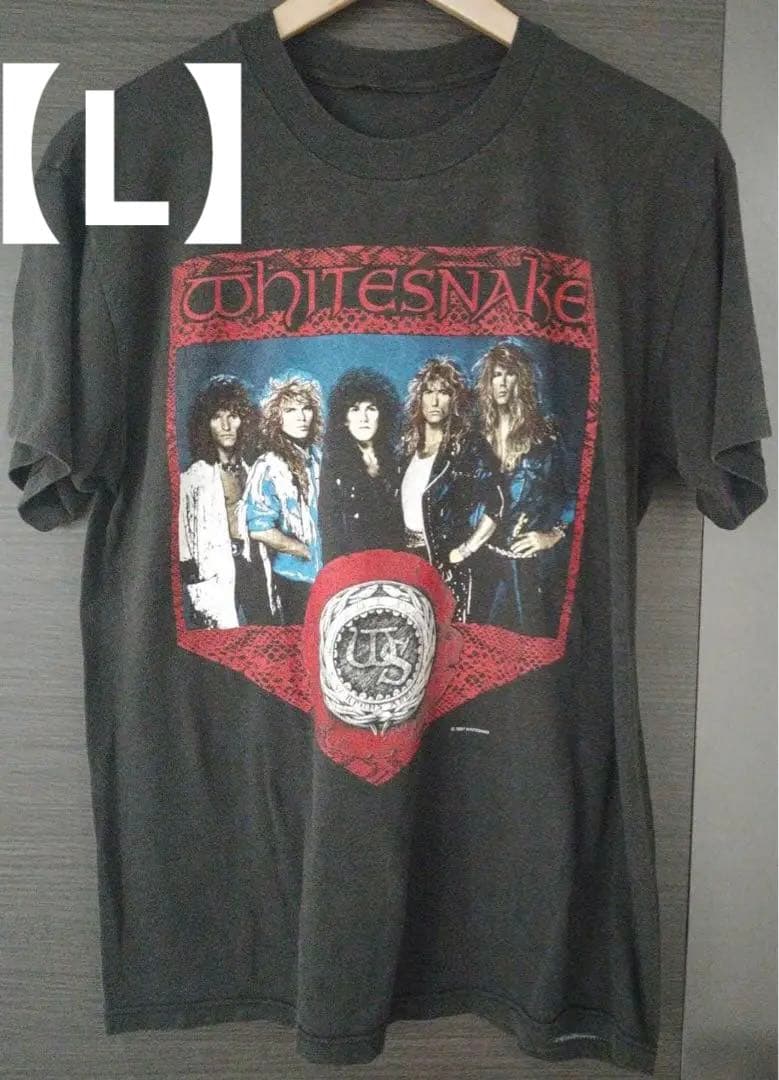 87年製·ビンテージ!ホワイトスネーク“アメリカツアー1987-88”　黒　L