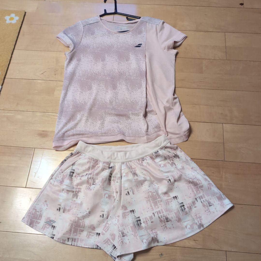 ピンク系Tシャツとショートパンツセット