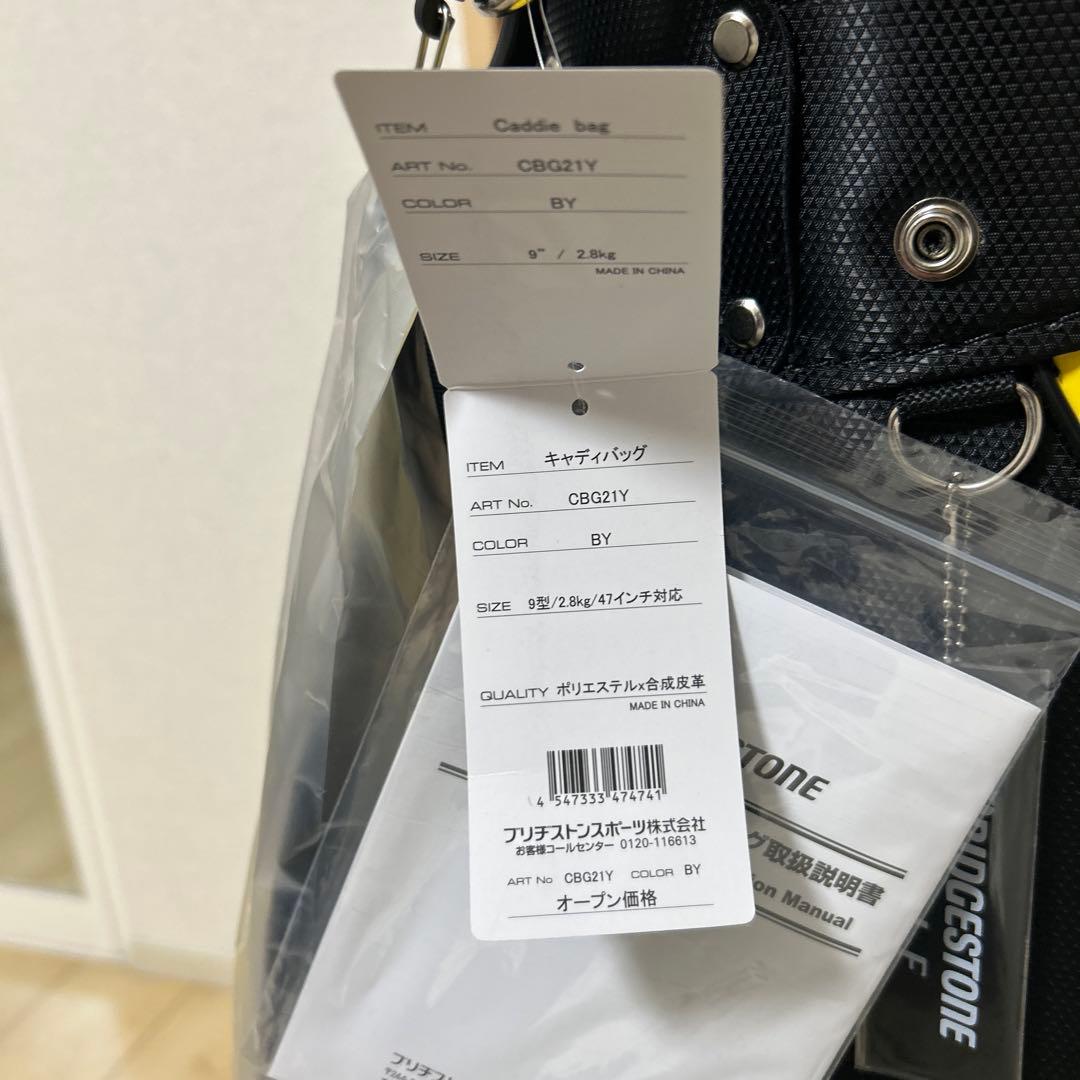 BRIDGESTONE ゴルフ キャディバッグ 黒/黄色