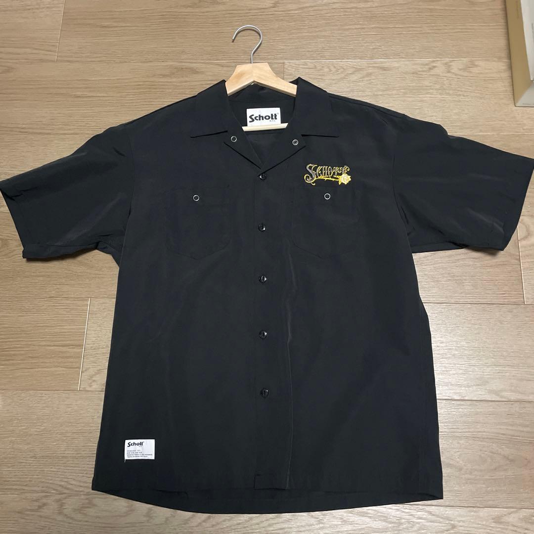 Schott 半袖シャツ ブラック