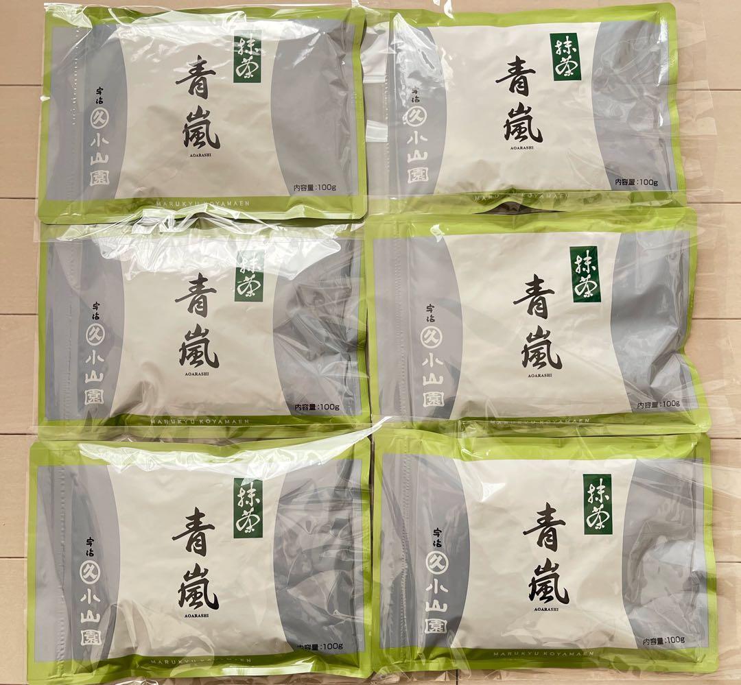宇治 丸久小山園 抹茶 青嵐 100g袋入 【6袋セット】