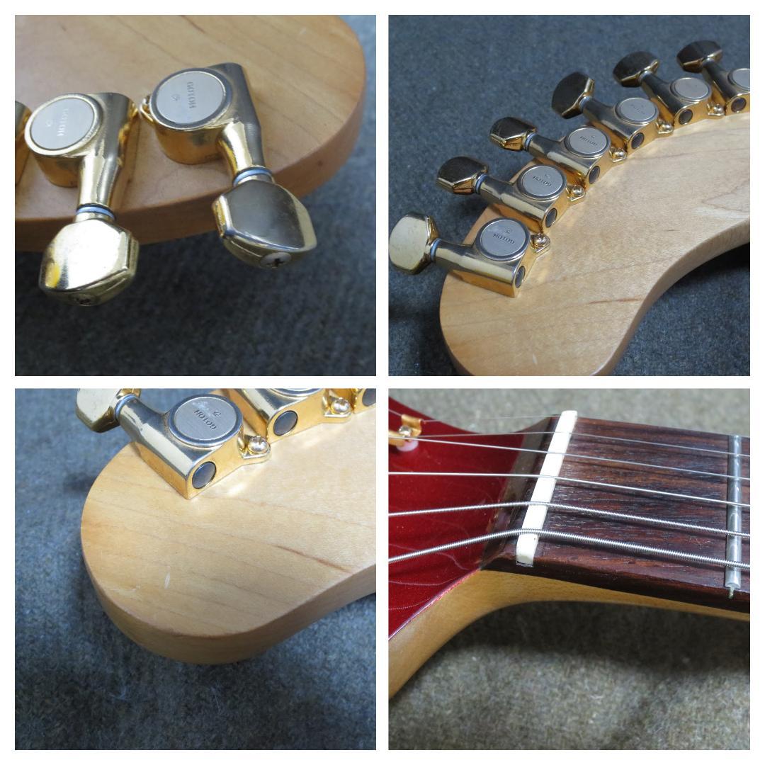 【整備済】フェルナンデス ZO-3ギター レッド×ゴールドパーツ