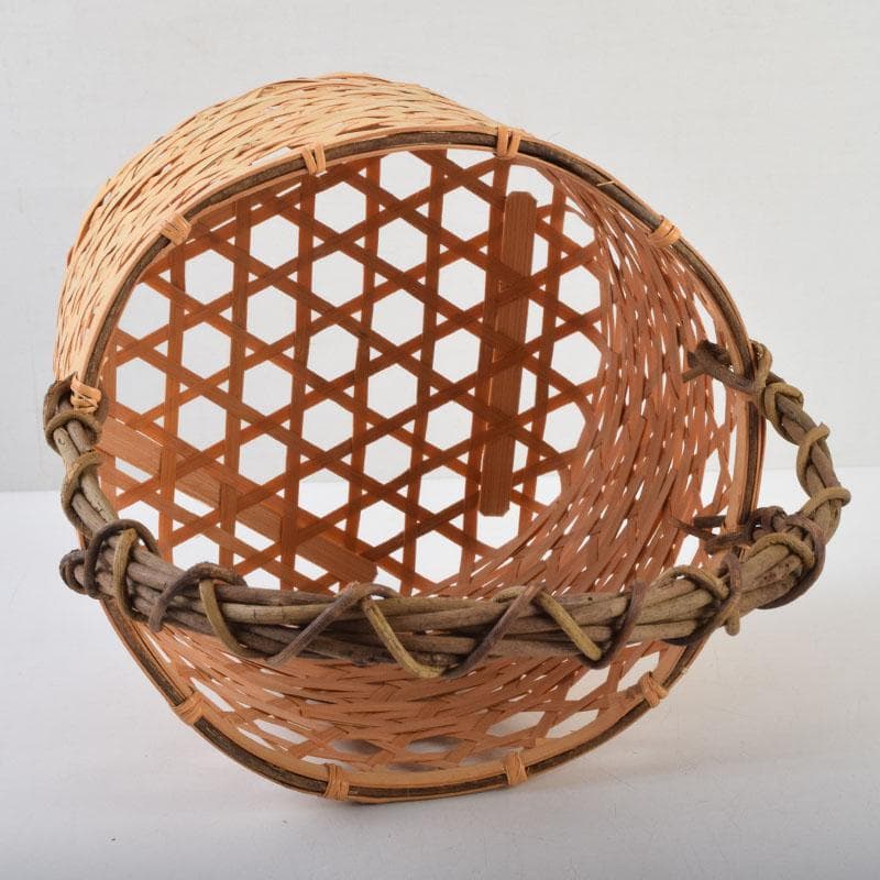 茶道具　竹製　花籠　箱付　N　9205A