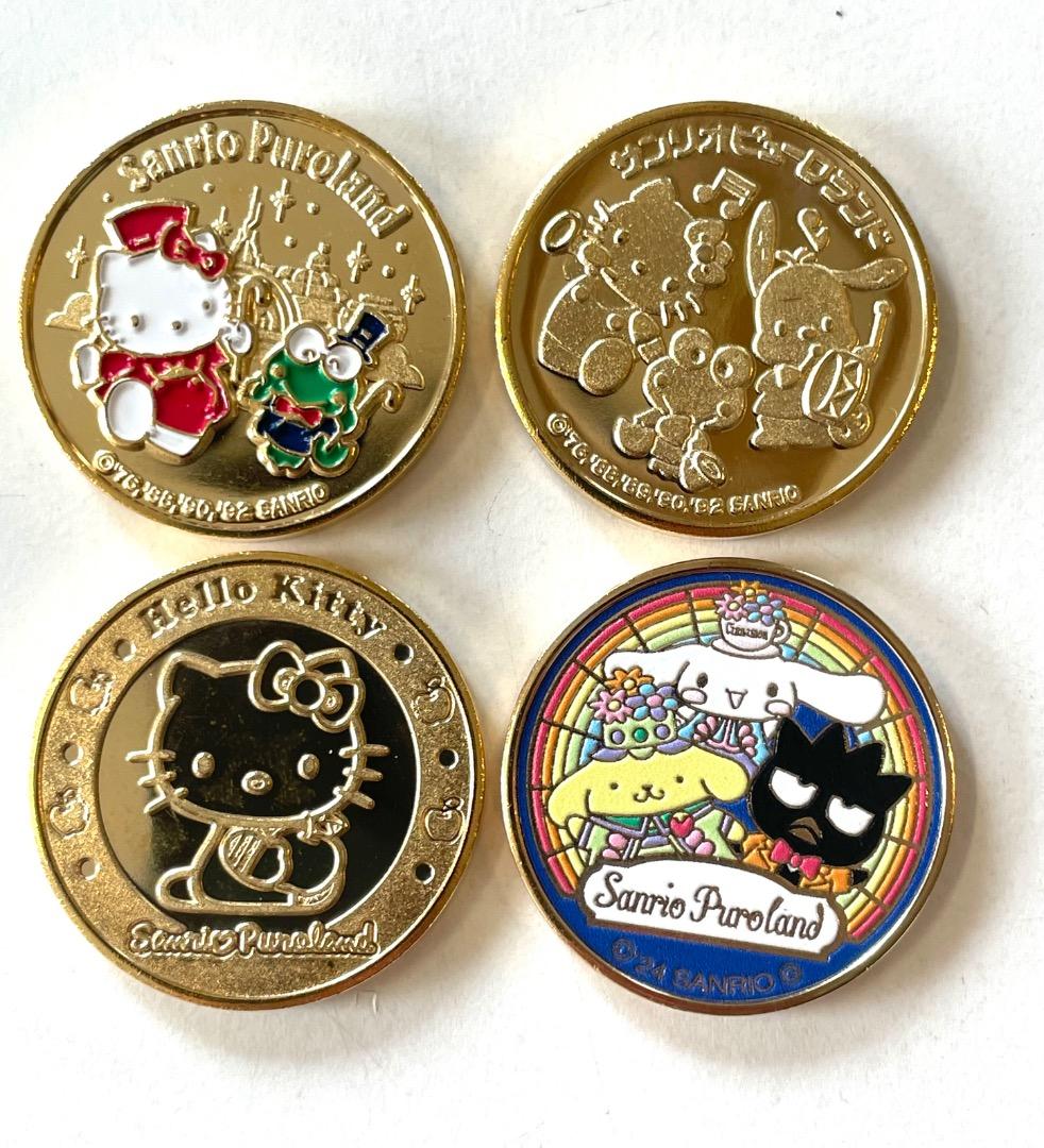 新品 記念メダル / サンリオピューロランド 4種セット / 茶平工業 /キティ
