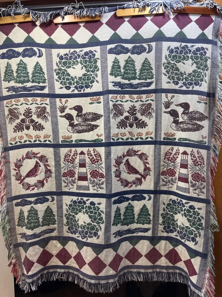 L.L.Bean ビンテージ ラグ タペストリー ブランケット エルエルビーン